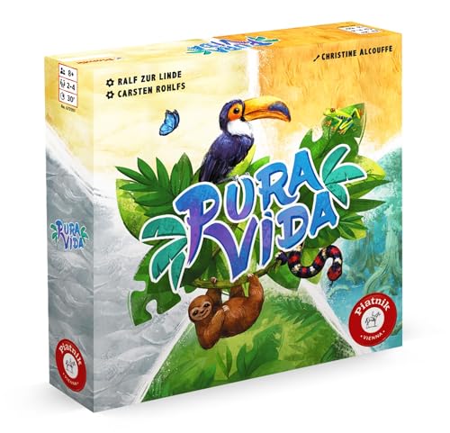 Pura Vida - Flora und Fauna in Costa Rica - Ein kniffliges Plättchen Legespiel von Piatnik