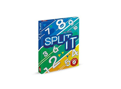 Piatnik 6675-Split Geschicklichkeitsspiel bei der Aufteilung von Objekten Split It | Gut geteilt ist halb gewonnen | Kartenspiel | Geschicktes Tippen | Ab 8 Jahren, Weiß, Schwarz, Rosa von Piatnik