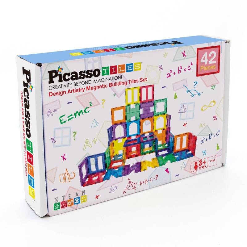 PicassoTiles Artistry Magnetischer Bausatz 42 Teile von PicassoTiles