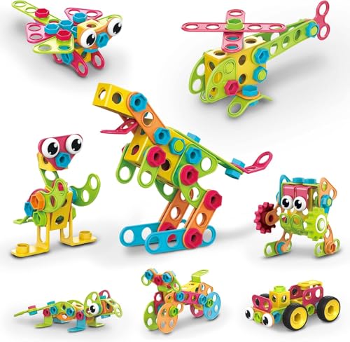 PicassoTiles STEM Learning Toys 250 Piece Building Block Kids Construction Engineering Kit Toy Blocks Children Early Education Playset w/Free IdeaBook, Power Drill, Clickable Ratchet, Age 3+ PTN250 PicassoTiles STEM Learning Toys 250 Piece Building Block Kids Construction Engineering Kit Toy Blocks Children Early Education Playset w/Free IdeaBook, Power Drill, Clickable Ratchet, Age 3+ PTN250 von PicassoTiles