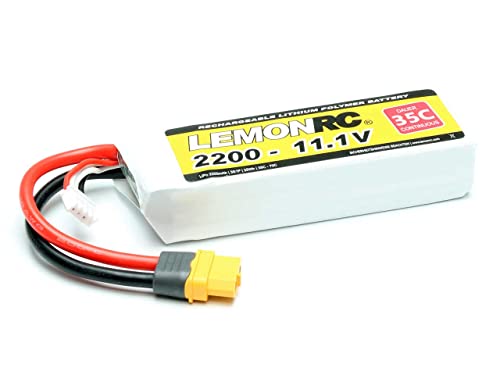 LemonRC Modellbau-Akkupack (LiPo) 11.1 V 2200 mAh Zellen-Zahl: 3 35 C Softcase XT60 von Pichler