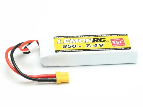 LemonRC Modellbau-Akkupack (LiPo) 7.4 V 850 mAh Zellen-Zahl: 2 35 C Softcase XT30 von Pichler