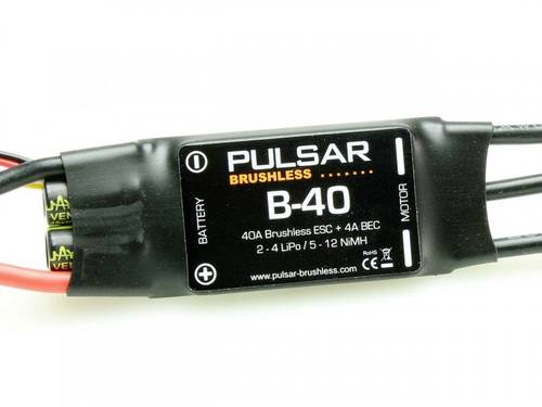 Pichler PULSAR B-40 Automodell Brushless Fahrtregler Belastbarkeit (max. A): 50A von Pichler