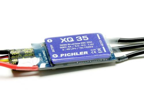 Pichler Modellbau XQ+ 35 Flugmodell Brushless Flugregler Belastbarkeit (max. A): 45A von Pichler Modellbau