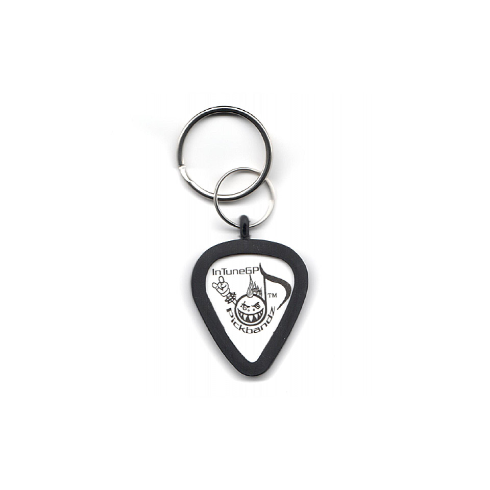 Pickbandz Guitar Pick Key Chain Epic Black Plektrumhalter von Pickbandz