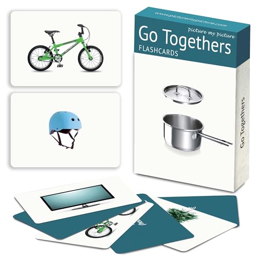 Go Together Flash Cards: 40 Association Language Photo Cards | Speech Therapy Materials, ESL Materials von Picture My Picture