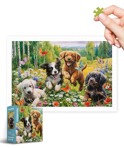 PieceRelax Puzzle für Erwachsene Image World - Funny Puppies [H3550], Puzzleliebhaber, 600 Teile von PieceRelax