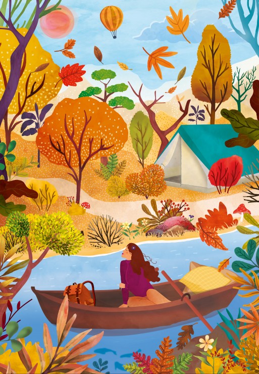 Pieces & Peace Farben des Herbstes 1000 Teile Puzzle Pieces-Peace-F-00138 von Pieces & Peace