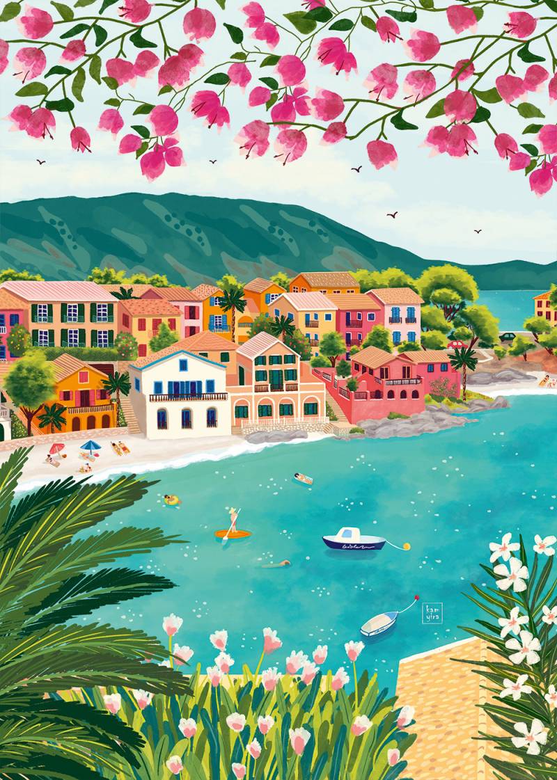 Pieces & Peace Kefalonia - Griechenland 1000 Teile Puzzle Pieces-Peace-F-00077 von Pieces & Peace