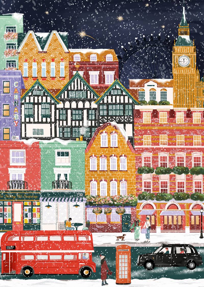 Pieces & Peace London zu Weihnachten 1000 Teile Puzzle Pieces-and-Peace-0085 von Pieces & Peace