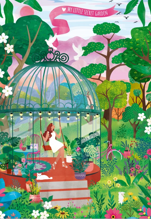 Pieces & Peace My Little Secret Garden 1000 Teile Puzzle Pieces-Peace-F-00200 von Pieces & Peace