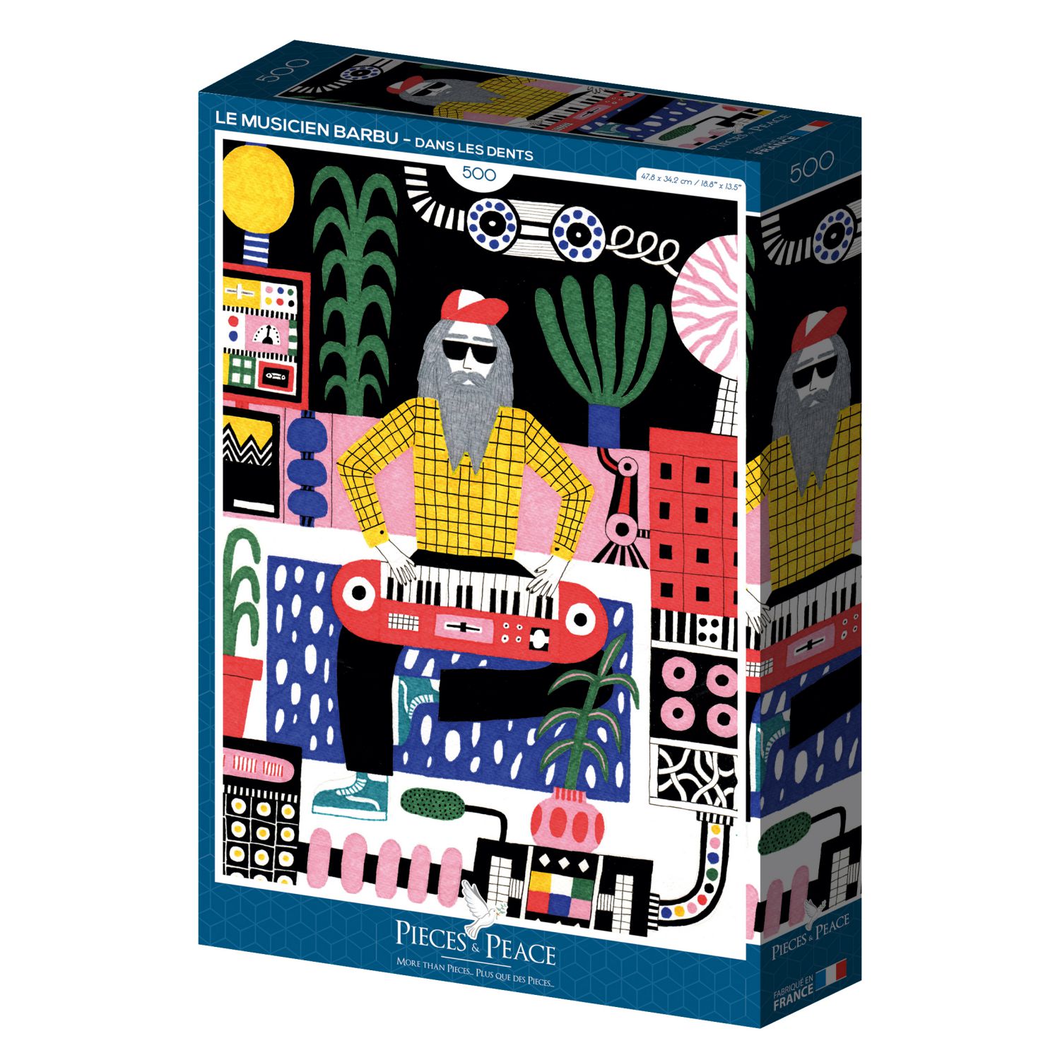 Pieces & Peace Puzzle 500 Teile - Le Musicien Barbu - Pieces & Peace Puzzle 500 Teile - Le Musicien Barbu - von Pieces & Peace