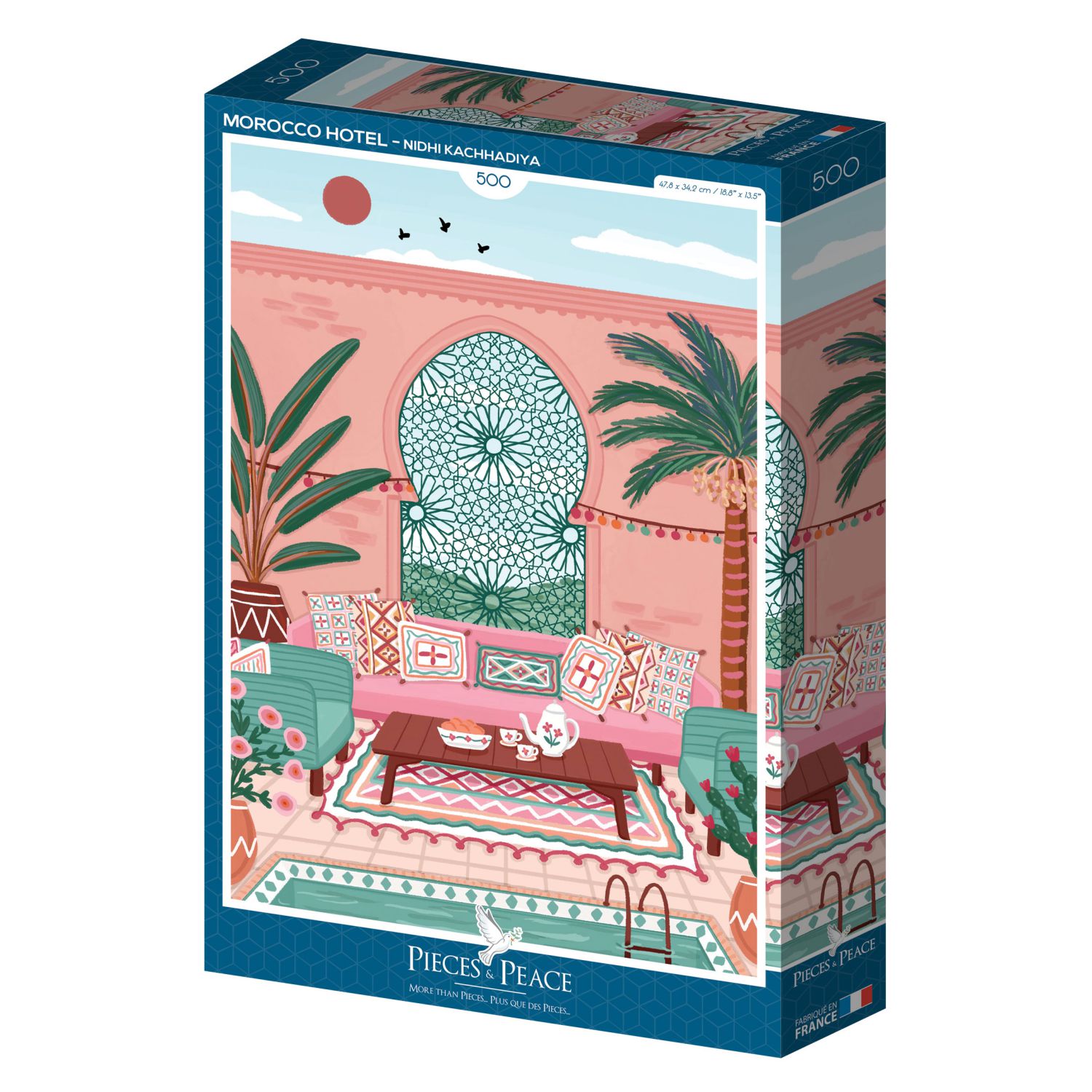 Pieces & Peace Puzzle 500 Teile - Morocco Hotel - Pieces & Peace Puzzle 500 Teile - Morocco Hotel - von Pieces & Peace