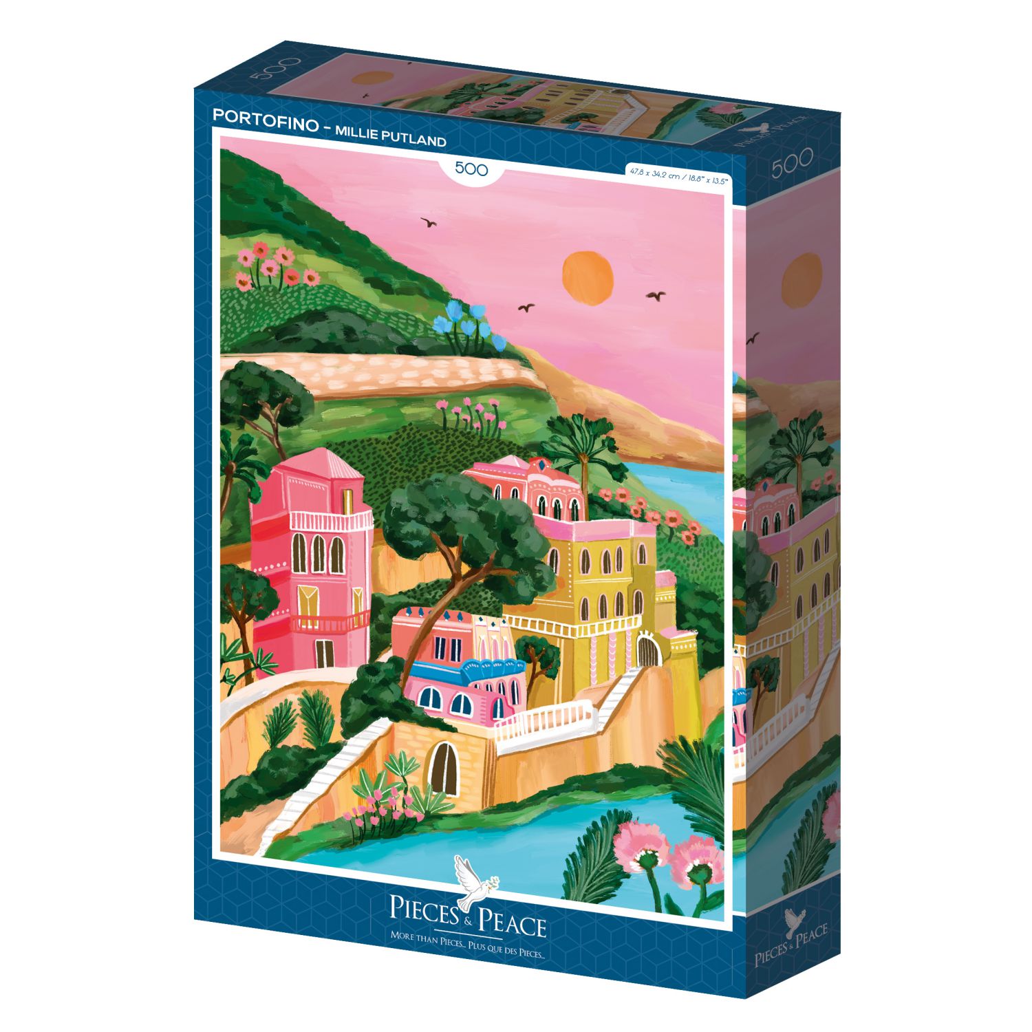Pieces & Peace Puzzle 500 Teile - Portofino - Pieces & Peace Puzzle 500 Teile - Portofino - von Pieces & Peace