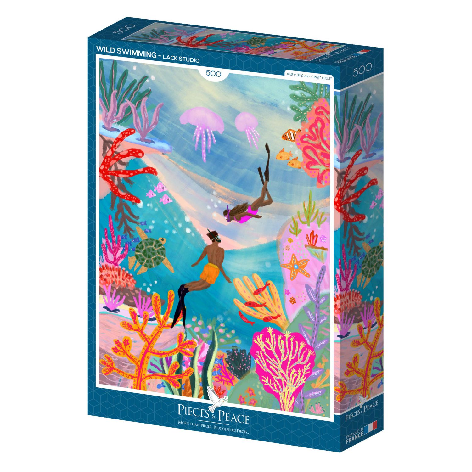 Pieces & Peace Puzzle 500 Teile - Wild Swimming - Pieces & Peace Puzzle 500 Teile - Wild Swimming - von Pieces & Peace