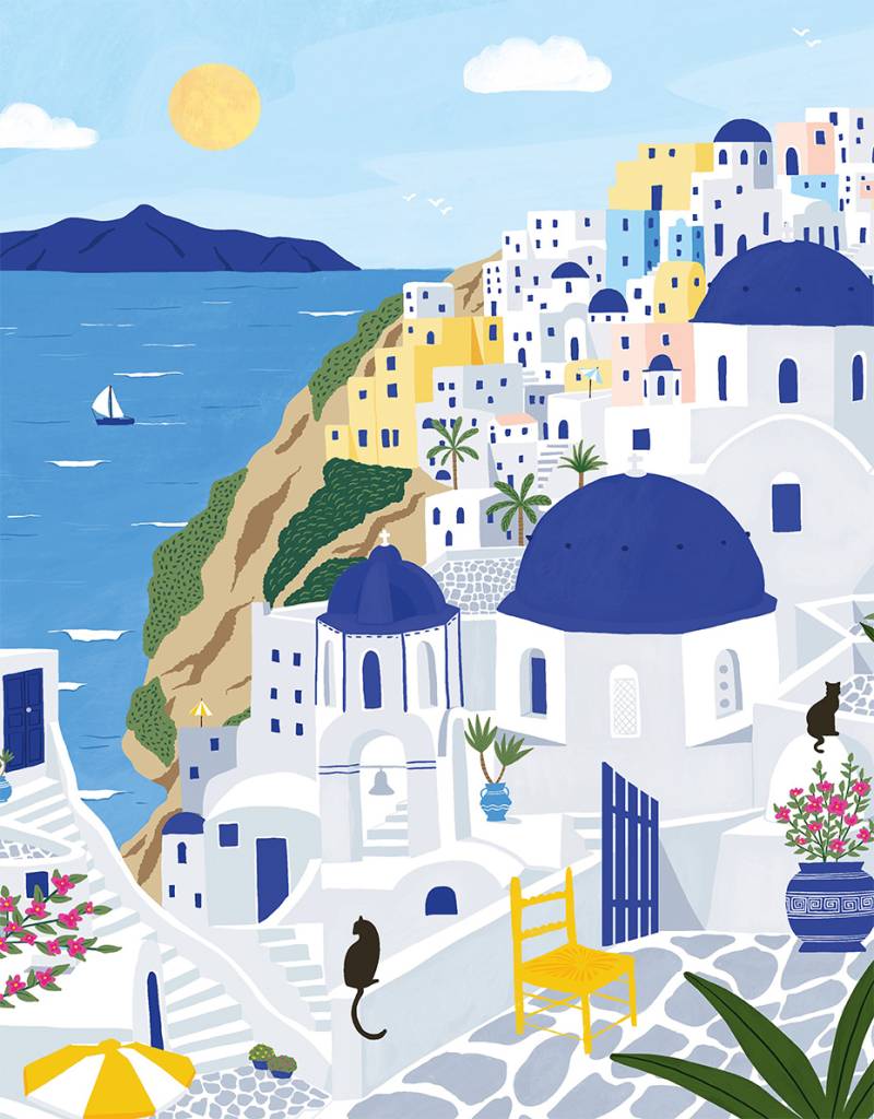 Pieces & Peace Santorini 500 Teile Puzzle Pieces-Peace-F-00094 von Pieces & Peace