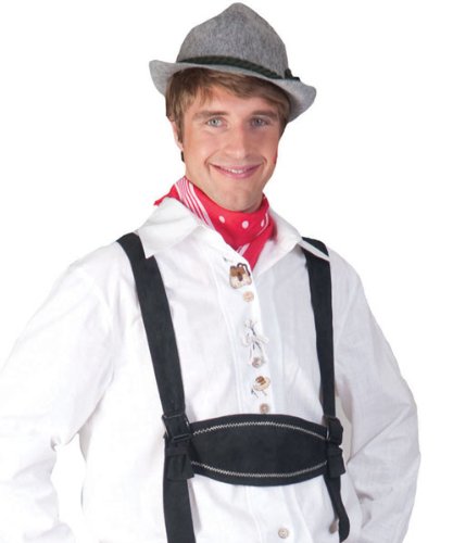 Oktoberfest Bayern Hose Wastl Herrenkostüm Trachten Herren Größe 48/50 für Karneval Fasching Party Pierro´s Kostüm von Pierro's