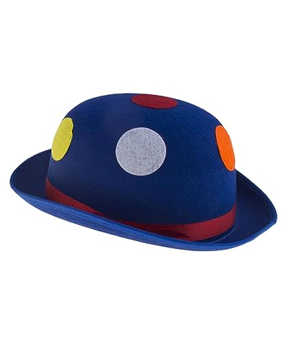 Karneval Klamotten Melone Clown groß blau von Pierros