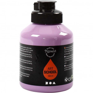 Acrylfarbe, Mattglänzend, Deckend, Flieder, 500ml/ 1 Fl. von Pigment Art School