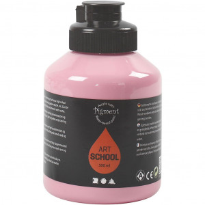 Acrylfarbe, Mattglänzend, Deckend, Staubrosé, 500ml/ 1 Fl. von Pigment Art School