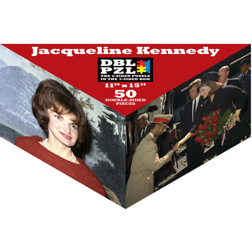 Pigment & Hue, INC Beidseitiges Puzzle - Jacqueline Kennedy 50 Teile Puzzle Pigment-and-Hue-DBLJBK-00903 von Pigment & Hue, INC