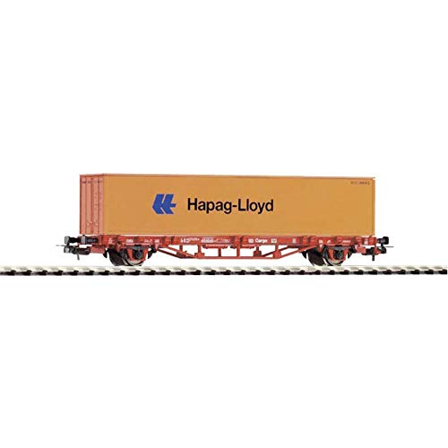 Piko 57700 Gear Trolley 57700-H0 Containertragwagen 40 Fuß DB Cargo Epoche V, orange von Piko