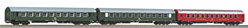 Piko 58221 3er Y-Wagen D 300 DR IV Set 2, grünß von Piko