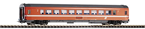 Piko H0 58661 H0 Schnellzugwagen der OeBB, Black,orange von Piko