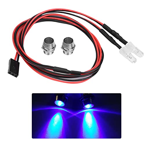 2 STüCKE 5mm Scheinwerfer RC Zubeh?r Led Licht für Rc 1/10 Modell Drift Car Trucks, Rc Truck Light Rc Autoscheinwerfer Rücklicht für Truck Rc Car Tank(Blu-Ray) von Pilipane