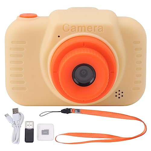 Digitalkamera mit 32G -Karte High Definition Dual Objektiv 1080p 8X Zoom USB wiederaufladbar für Mädchen kreatives und lustiges Fotoerlebnis (Beige) von Pilipane