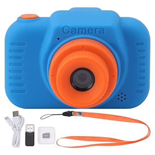 Digitalkamera mit 32G -Karte High Definition Dual Objektiv 1080p 8X Zoom USB wiederaufladbar für Mädchen kreatives und lustiges Fotoerlebnis (Blau) von Pilipane