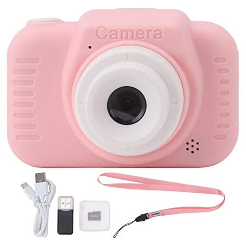 Digitalkamera mit 32G -Karte High Definition Dual Objektiv 1080p 8X Zoom USB wiederaufladbar für Mädchen kreatives und lustiges Fotoerlebnis (Rosa) von Pilipane