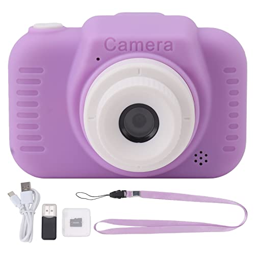 Digitalkamera mit 32G -Karte High Definition Dual Objektiv 1080p 8X Zoom USB wiederaufladbar für Mädchen kreatives und lustiges Fotoerlebnis (Violett) von Pilipane