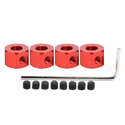 Pilipane 5 mm bis 12 mm Sechskant-Antriebsnabenadapter aus Aluminiumlegierung für RC-Car WPL D12 Truck, verlängerter Radstand für verbesserte Stabilität und Leistung, einfache Installation (Rot) von Pilipane