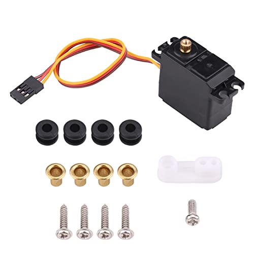 Pilipane Aluminiumgehäuse Metal Gear Servo für 1 16 1 14 1 12 RC -Autos mit hohem Drehmoment 35 kg cm Lenkmotor mit IP67 -Dichtungen, kompatibel mit 4 Typen von Pilipane