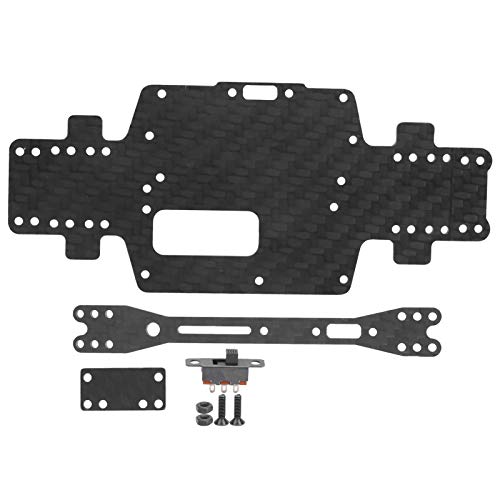 Pilipane Leichtes Carbonfaser-Chassis Für WLtoys 1/28 Ferngesteuerte Autos K969/K979/K989/K999/P929/P939, Carbonfaser-Chassis Für RC-Cars von Pilipane