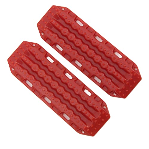 Pilipane SCX24 Erholung Rampen rote Plastiksandleitern, leichte Öko -freundliche Crawler Bridge -Zubehör für 1 24 Axial RC -Autos und 1 18 -Skala -Off -Straßentypen (Red) von Pilipane