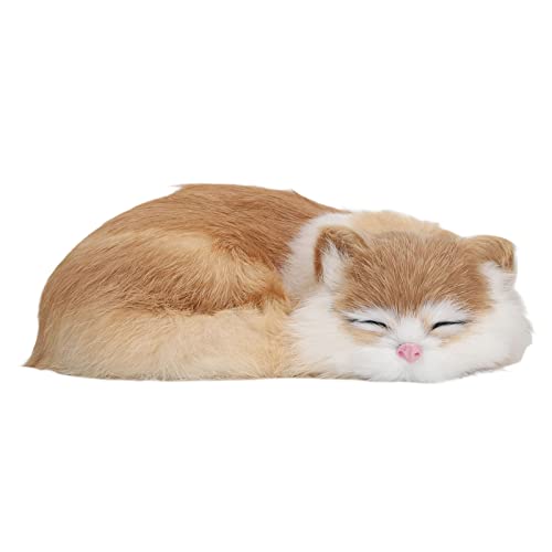 Realistic Cat Stuffed,Lifelike Sleeping Cat Plush Toy, Fluffy Sleeping Cat Figurine for Kids and Cat Lovers, Soft and Cute Simulation Sleeping Cat Model for Home Décor and Gift von Pilipane