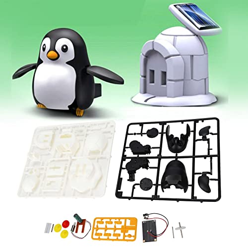 Solar-Tierspielzeug, Solarenergiespielzeug in Pinguin-Form, DIY Wissenschaft, Lernspielzeug für Kinder, Mädchen, Geschenk, Wissenschaftsauto, Dec-Zubehör von Pilipane