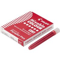 PILOT PEN 1108002 Parallel Pen Tintenpatronen rot 6er Set von Pilot