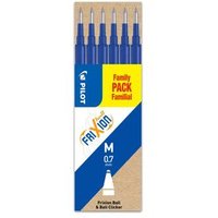 PILOT PEN 2261003F6 FriXion Tintenrollermine 0.7 blau 6 Stück von Pilot