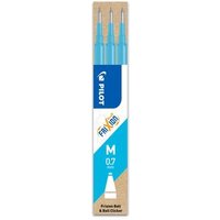 PILOT PEN 2261010F Mine FriXion Ball/Clicker 0.7 Hellblau - 3er Set von Pilot