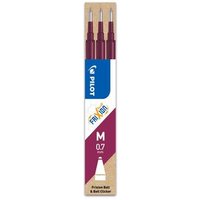 PILOT PEN 2261022F Mine FriXion Ball/Clicker 0.7 Dunkelrot - 3er Set von Pilot