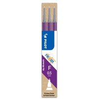 PILOT PEN 2265008F Mine FriXion Point 0.5 Violett - 3er Set Tintenrollerminen von Pilot