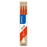 PILOT PEN 2276002F FriXion Ball 0.5 Mine rot 3er Set Tintenrollerminen von Pilot