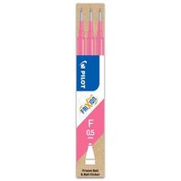 PILOT PEN 2276009F FriXion Ball 0.5 Mine pink 3er Set Tintenrollerminen von Pilot