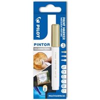 PILOT PEN 4159S3W Pintor Kreativmarker extra fein 2.3 3er Set Weiß, Gold, Silber von Pilot