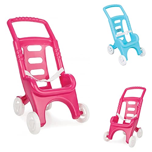 Pilsan Puppenbuggy, Puppenwagen 07606, mit Sicherheitsgurt, ab 2 Jahre, Farbe:pink von Pilsan