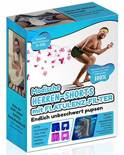 PimpMyPresent Scherz-Geschenkverpackung „Herren-Furz-Shorts“, Prank-Box für Dein richtiges Geschenk (Geschenkverpackung! Keine Short enthalten!) Jetzt mit Automatik-Boden von PimpMyPresent