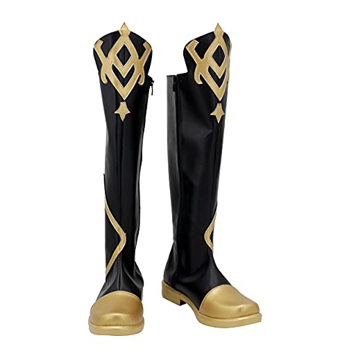 PinLian Genshin Impact Aether Kong Stiefel Schuhe Halloween Cosplay Kostüm (7 M US Männlich) von PinLian